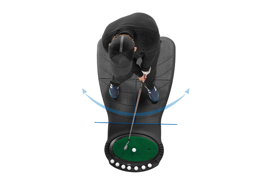 Fiberbuilt Grass Series Practice Station - Top-Down Hand Path