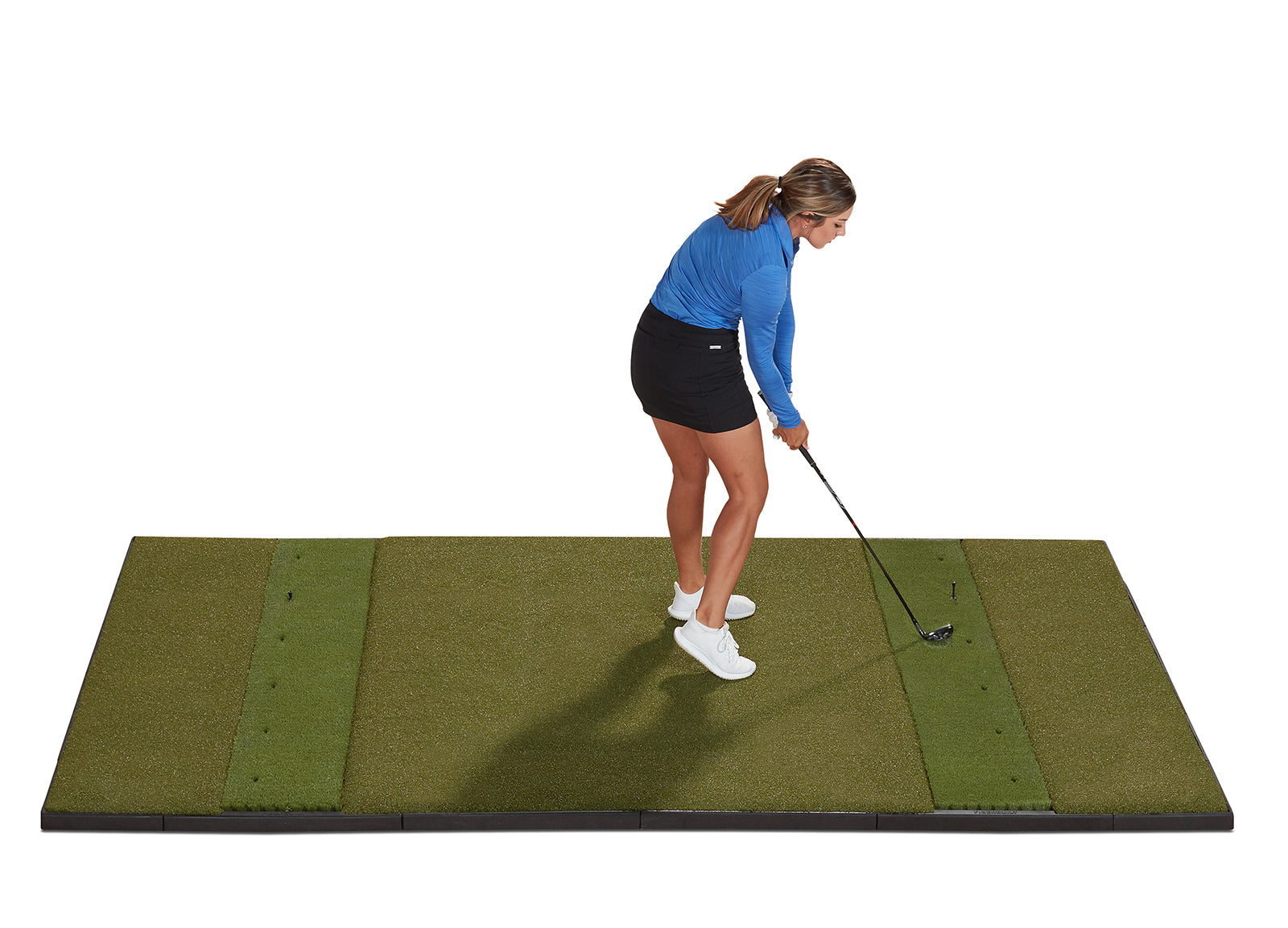 Fiberbuilt Grass Series Studio Golf Mat - Double Hitting - 10'x6'