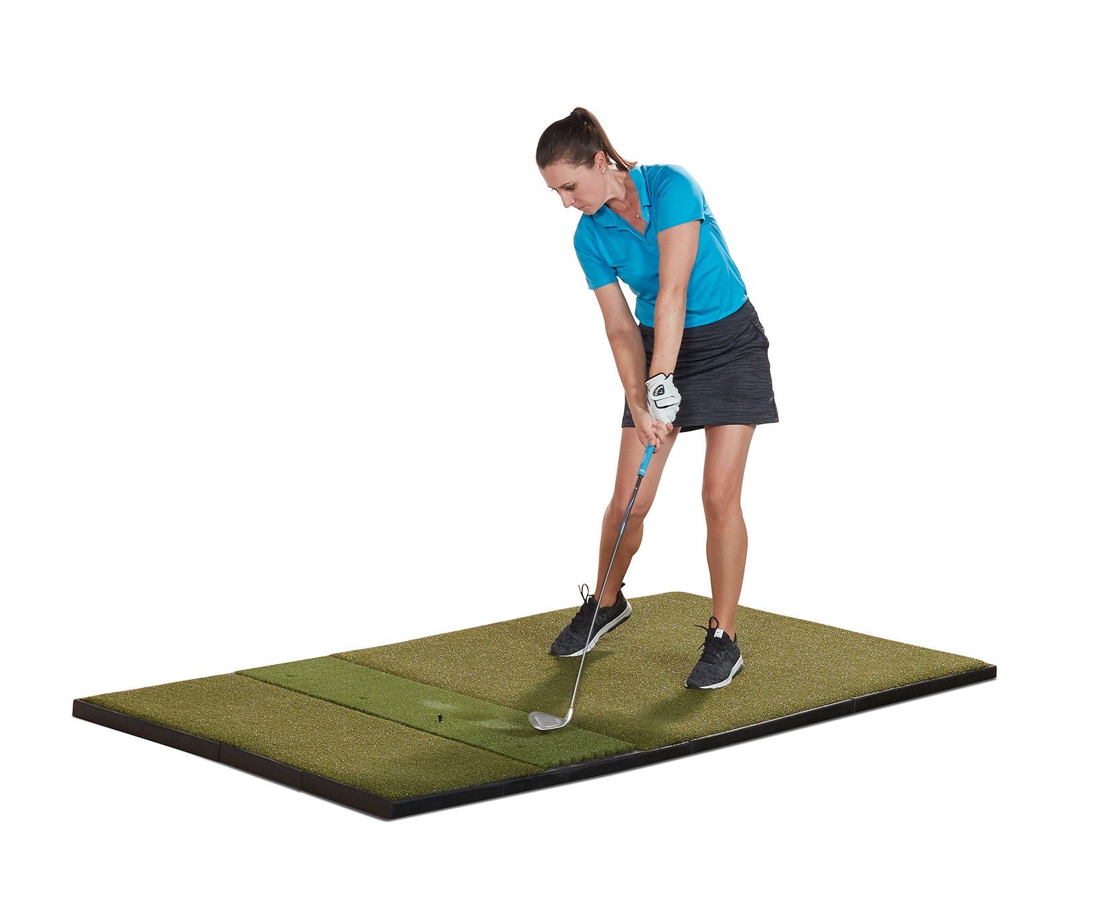 Fiberbuilt Grass Series 7'x4' Single-Hitting Studio Mat - Wedge Swing